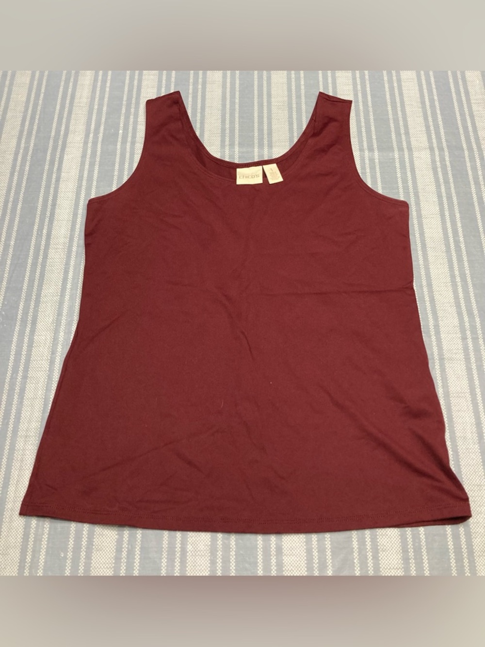 Chico's maroon colored tank top.